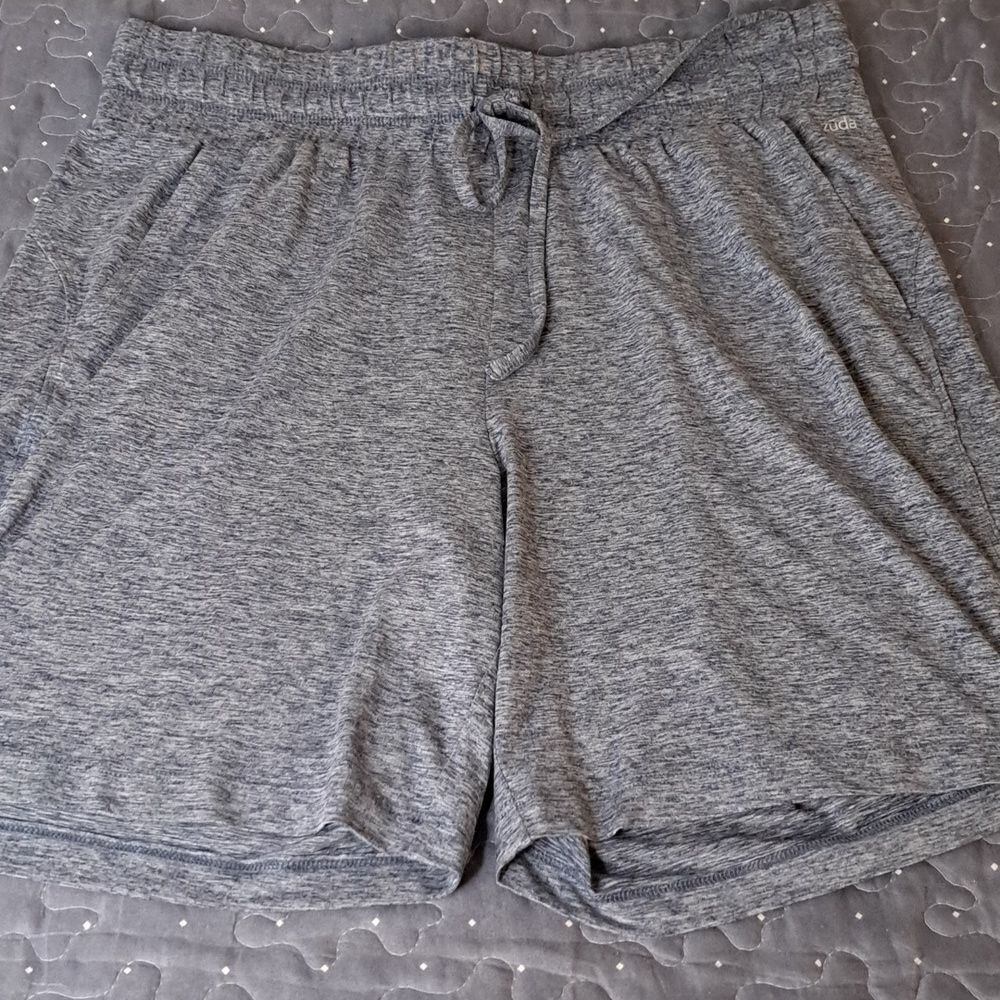 Zuda blue drawstring shorts size medium petite
